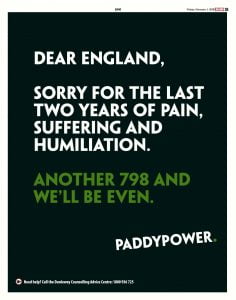 Paddy Power Receives Slap On Wrist After Racist Ad Complaints