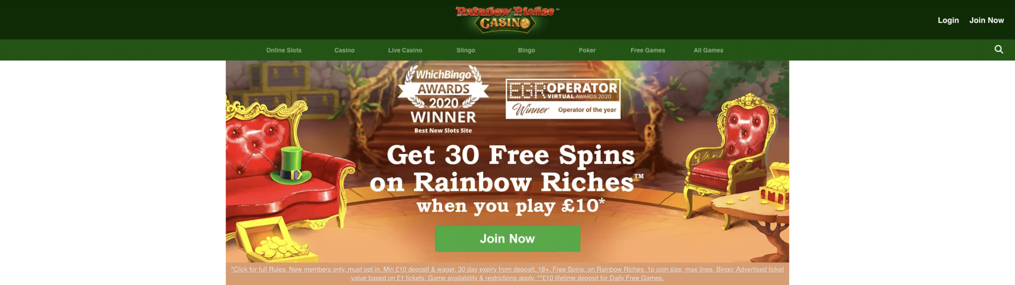 rainbow riches deposit bonus